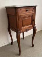 Antiek nachtkastje met marmeren blad en po, Antiek en Kunst, Antiek | Meubels | Kasten, Ophalen of Verzenden