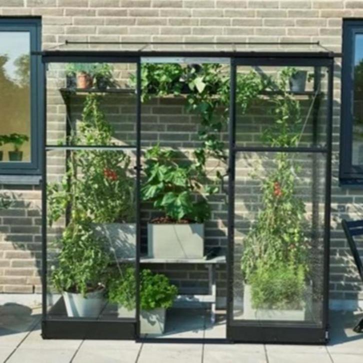 Tuinkas Qube LT 26, zwart, VG 3mm + PC 6 mm, Hobby en Vrije tijd, Overige Hobby en Vrije tijd, Nieuw, Verzenden