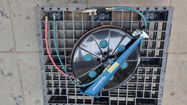 Nederman 876 acetyleen zuurstof haspel 15m met toorts, Doe-het-zelf en Verbouw, Gereedschap | Handgereedschap, Zo goed als nieuw