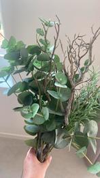 Zijde boeket(ten) eucalyptus en meer, Huis en Inrichting, Woonaccessoires | Kunstplanten en Kunstbloemen, Ophalen of Verzenden