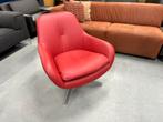 Nieuw Leolux Pode Sparkle Fauteuil rood leer Design stoel, Huis en Inrichting, Fauteuils, Nieuw, Ophalen of Verzenden, Pode, 50 tot 75 cm