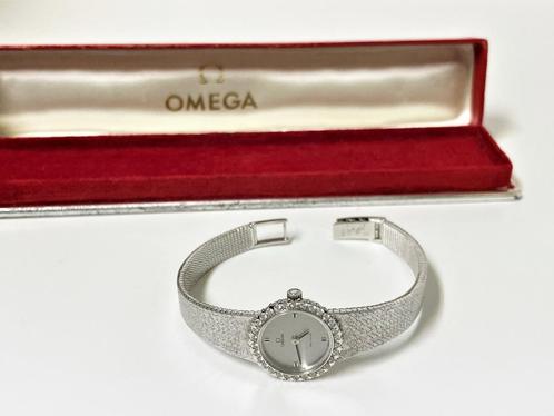 Omega de Ville Witgouden Lady Diamond Watch 1970 Ref. 7243, Sieraden, Tassen en Uiterlijk, Horloges | Dames, Zo goed als nieuw