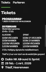 Gezocht: Parkeerticket Thialf 28 Februari, Eén persoon, Februari