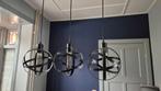 Industriële Hanglamp Eettafel, 50 tot 75 cm, Ophalen of Verzenden, Zo goed als nieuw, Metaal