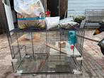 Hamsterkooi met glas, Dieren en Toebehoren, Ophalen, Gebruikt, 60 tot 90 cm, 75 tot 110 cm