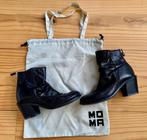 Laarzen / Boots MOMA Tronchetto - Zwart leer - maat 38 39, Kleding | Dames, Schoenen, Zwart, Lage of Enkellaarzen, Ophalen of Verzenden