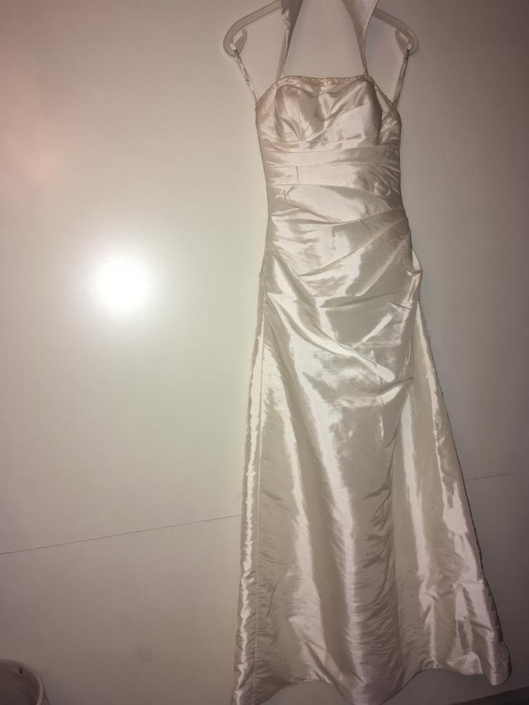 Handgemaakte Trouwjurk Maat 36, Ophalen of Verzenden, Zo goed als nieuw, Wit, Trouwjurk