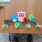 Kinderkapstok met uiltjes van hout, Kinderen en Baby's, Ophalen, Zo goed als nieuw, Kapstokje