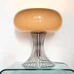 Vintage Space Age Tafellamp, Ophalen, Gebruikt, Glas, Minder dan 50 cm