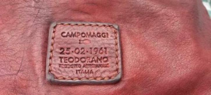 Campomaggi, leren tas, schoudertas, kastanje bruin, zilver, Sieraden, Tassen en Uiterlijk, Tassen | Schoudertassen, Zo goed als nieuw