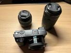 Sony Camera a6100 with 3 lens(16-50mm, 55-210mm, 50mm), Compact, Ophalen of Verzenden, Zo goed als nieuw, Sony
