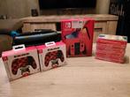 Nintendo Switch OLED - Mario Editie - Rood, Met games, Met 2 controllers, Zo goed als nieuw, Switch OLED