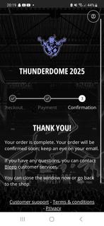 Thunderdome 2025 Ticket, Tickets en Kaartjes, Eén persoon
