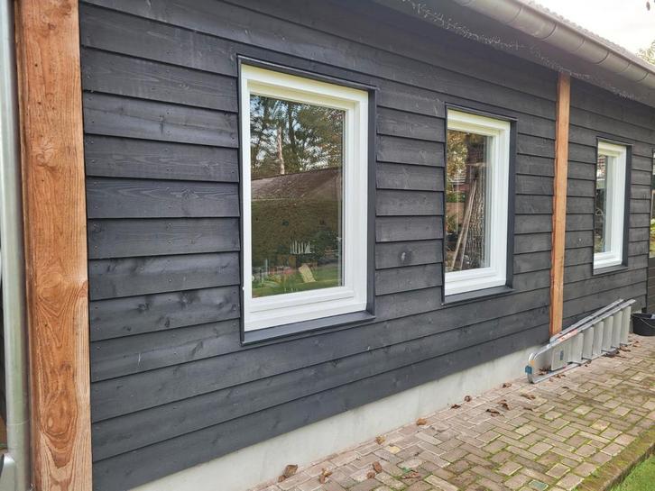 Raamkozijnen: 2 rechthoek, 1 toog, met vleugels, Doe-het-zelf en Verbouw, Glas en Ramen, Gebruikt, Ophalen