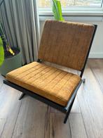 Stijlvolle Fauteuil Madrid - Cognac, Ophalen, Bruin, Zo goed als nieuw, Metaal