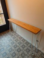 Hairpin, eiken, sidetable, Ophalen, Gebruikt, 150 tot 200 cm, Eikenhout