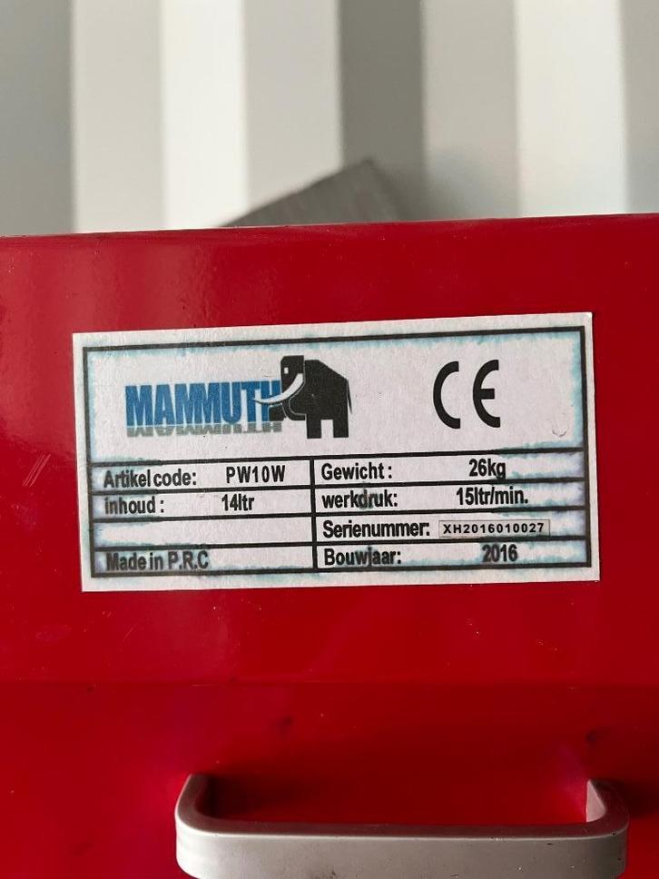 Ontvetterbak Mammuth PW10W met nieuwe pomp, Auto diversen, Autogereedschap, Gebruikt, Ophalen