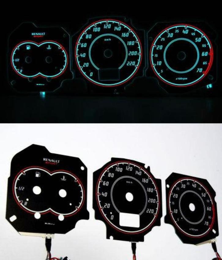 Renault Megane phase 1 - Indiglo Tellerplaten, Auto diversen, Tuning en Styling, Ophalen of Verzenden