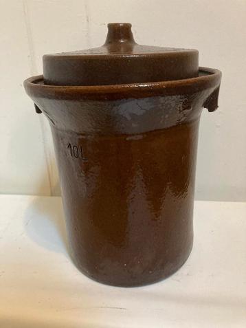 Vintage keramieken zuurkoolpot 10L zuurkool pot Duitsland  beschikbaar voor biedingen