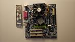 Gigabyte 7VM400M-RZ + AMD Sempron 2400+ + 512MB, Computers en Software, Moederborden, Gebruikt, Verzenden, Socket A, DDR