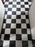 Restpartij marmer vloertegels zwart/ wit 20x20x1.2 cm, Doe-het-zelf en Verbouw, Tegels, Ophalen, Nieuw, 20 tot 40 cm, Minder dan 5 m²
