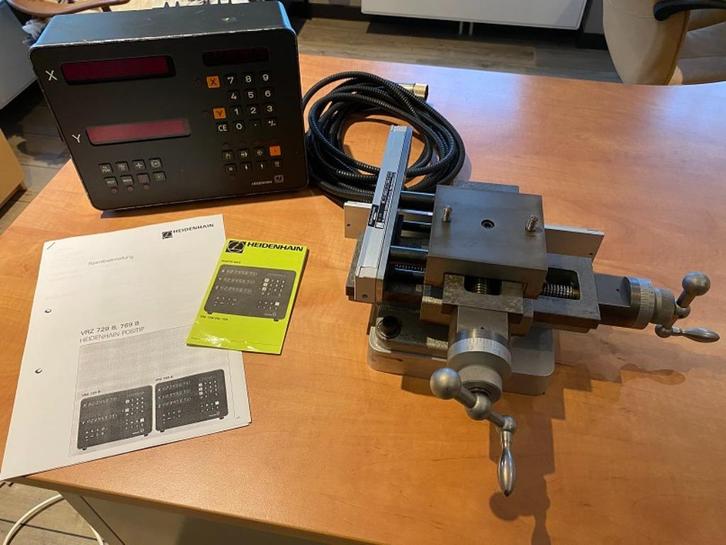 Heidenhain Positip VRZ digitale uitlezing DRO met kruistafel, Doe-het-zelf en Verbouw, Meetapparatuur, Gebruikt, Ophalen