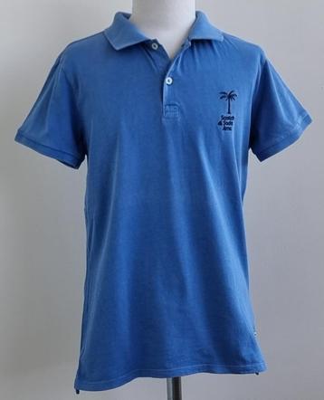 Scotch&Soda super mooie blauwe polo mt. 152 beschikbaar voor biedingen