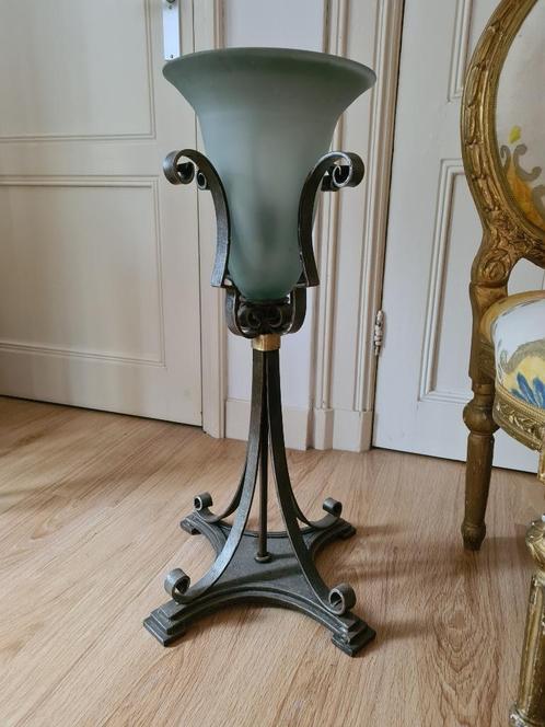 Art Deco grote bokalen, 2 stuks 85cm hoog, Antiek en Kunst, Antiek | Glas en Kristal, Ophalen
