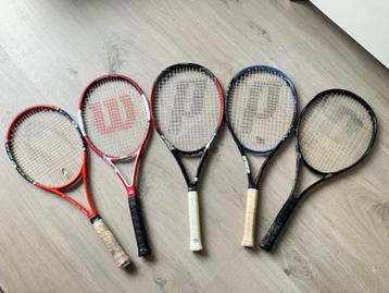 Tennisrackets diverse merken beschikbaar voor biedingen