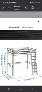 Ikea hoogslaper 150 cm hoog. Incl. matras., Ophalen, Hoogslaper, Tweepersoons, Minder dan 160 cm