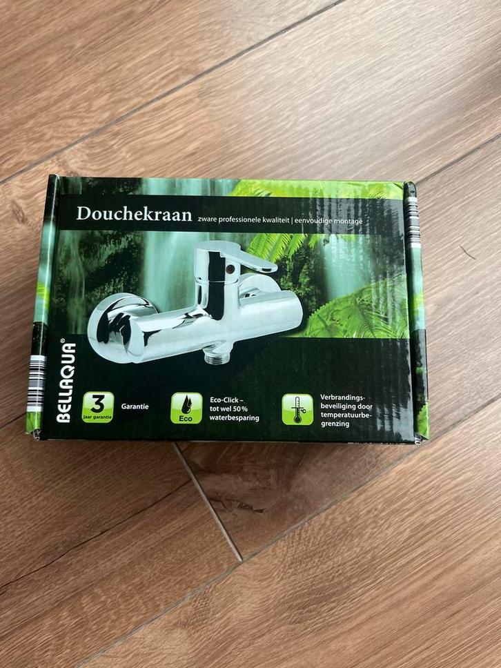 Bellaqua Douchekraan - Nieuw in doos! 15 cm, Doe-het-zelf en Verbouw, Sanitair, Nieuw, Kraan, Chroom, Ophalen of Verzenden