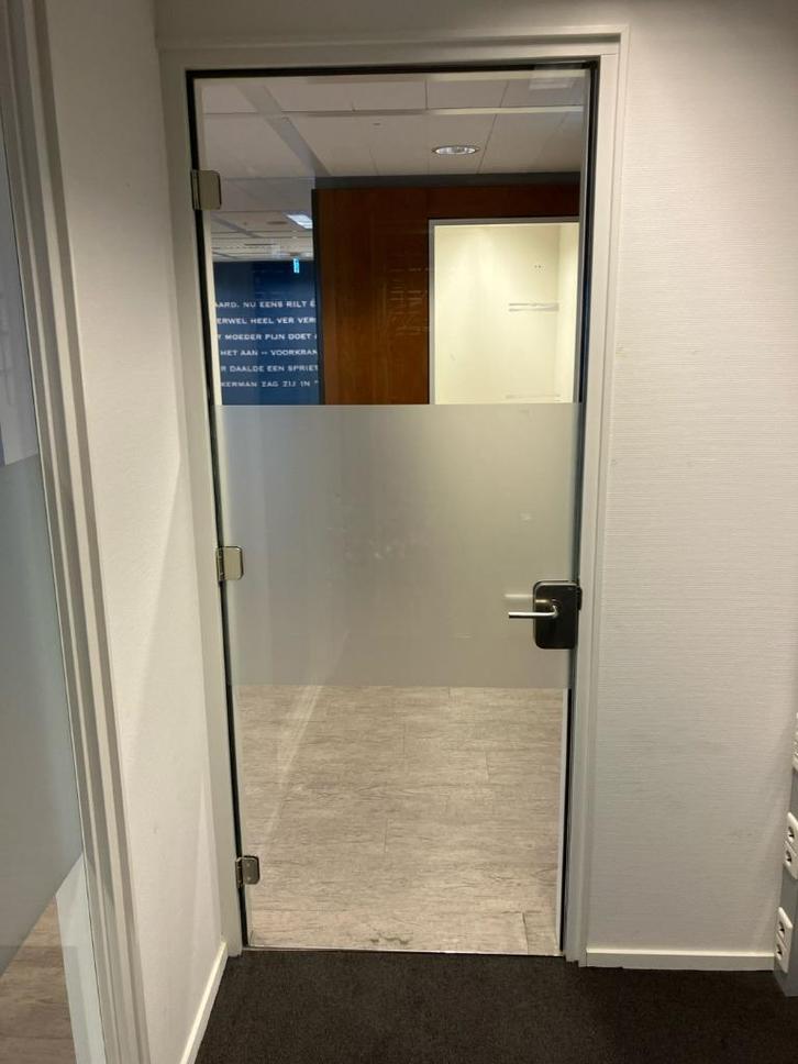 Grote partij glazen deur binnendeur met kozijn ( 540 ), Doe-het-zelf en Verbouw, Deuren en Horren, Gebruikt, Binnendeur, 200 tot 215 cm