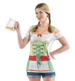 Fotorealistisch T-shirt Heidi maat S van € 13,95 voor € 5,95, Ophalen of Verzenden, Nieuw, Kostuum, Carnaval