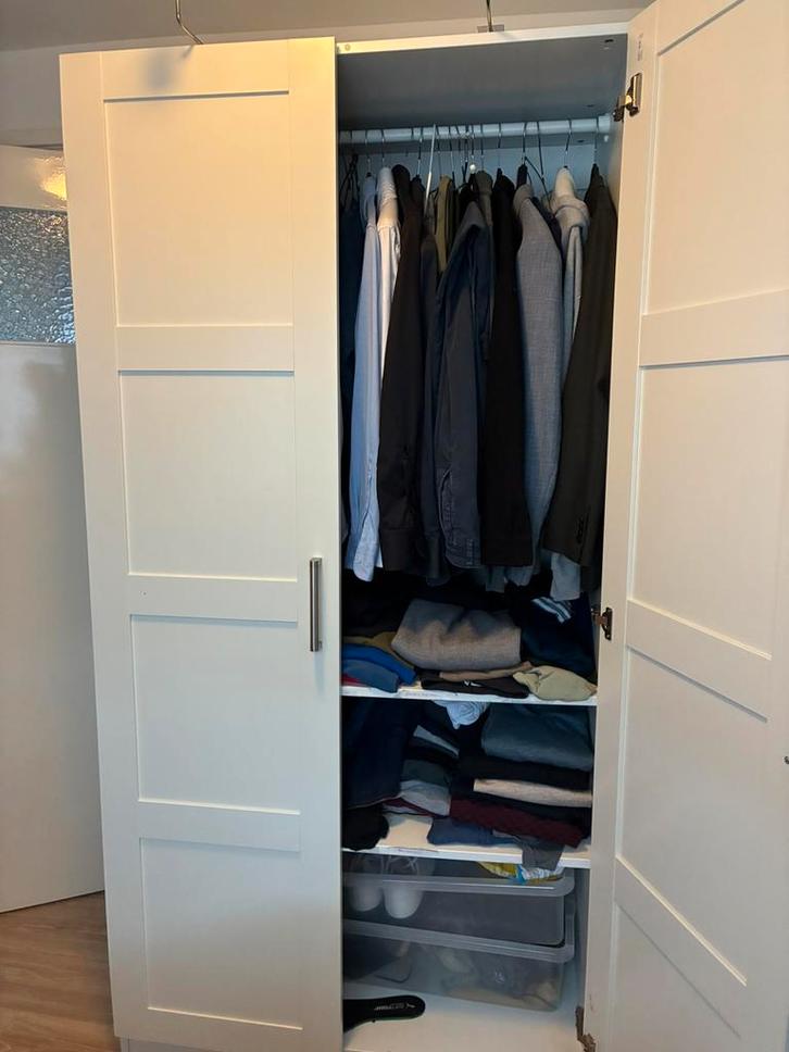 Pax kast wit, Huis en Inrichting, Kasten | Kledingkasten, Gebruikt, 200 cm of meer, 50 tot 75 cm, Ophalen