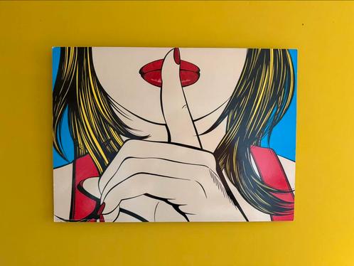 IKEA - Pop Art poster - shhhh, Antiek en Kunst, Kunst | Schilderijen | Modern, Ophalen