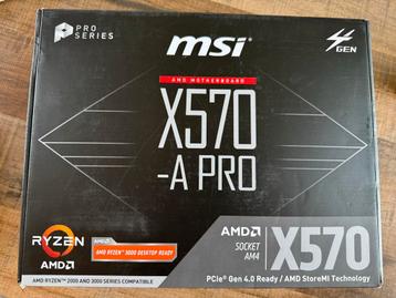 MSI X570 -A Pro moederbord beschikbaar voor biedingen