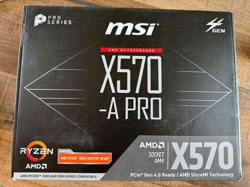 MSI X570 -A Pro moederbord, Computers en Software, Moederborden, Zo goed als nieuw, AMD, DDR4, Ophalen of Verzenden