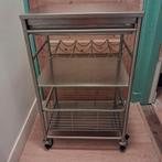 IKEA GRUNDTAL RVS keukentrolley , Ophalen, Zo goed als nieuw, 50 tot 100 cm, Minder dan 100 cm