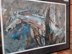 Abstract Paard Schilderij, Antiek en Kunst, Kunst | Tekeningen en Foto's, Ophalen of Verzenden