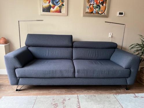 3-zitsbank Henders & Hazel donkerblauw, Huis en Inrichting, Banken | Bankstellen, Gebruikt, Rechte bank, Driepersoons, 200 tot 250 cm