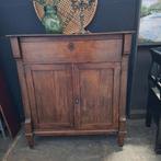 Antiek Eiken Meidenkastje - Klein Krom Deurtje, Ophalen, 25 tot 50 cm, 50 tot 100 cm, Minder dan 100 cm