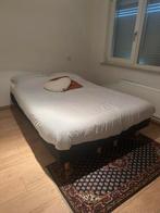 Bed, twijfelaar, Ophalen, Gebruikt, Zwart, 140 cm
