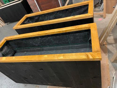 Bloembakken steigerhout, Tuin en Terras, Bloembakken en Plantenbakken, Nieuw, Hout, 60 tot 100 cm, Rechthoekig, Ophalen of Verzenden