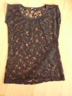 Bella Ragazza - zwart kanten shirt maat XXS/XS, Bella Ragazza, Zwart, Ophalen of Verzenden, Zo goed als nieuw
