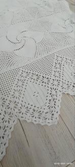 Prachtig gehaakt katoen kleed sprei vintage brocant, Ophalen of Verzenden, Zo goed als nieuw, Rechthoek