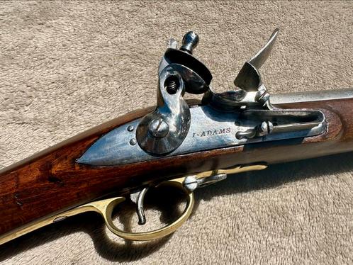 Antiek Brown Bess Adams vuursteen geweer pistool revolver, Verzamelen, Militaria | Algemeen, Landmacht, Kunstobject, Engeland