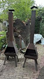 2 mooie tuin openhaarden.  opruiming. 40 jaar binnen gestaan, Ophalen of Verzenden, Zo goed als nieuw