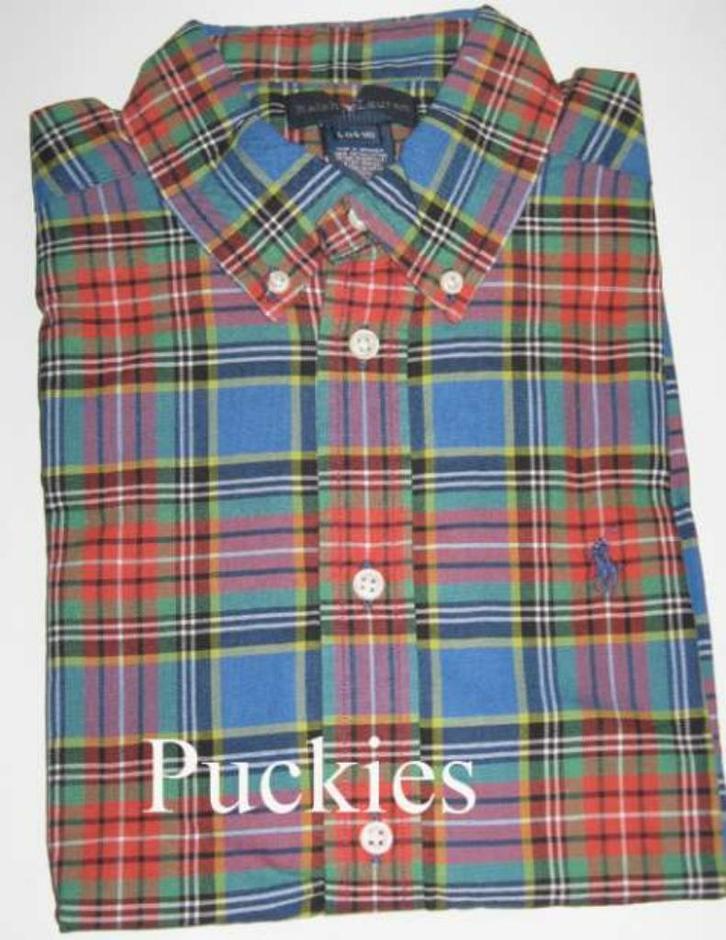 Geruit Ralph Lauren overhemd maat 152/158 *NIEUW* (9454) a, Kinderen en Baby's, Kinderkleding | Maat 152, Nieuw, Jongen, Overhemd of Blouse