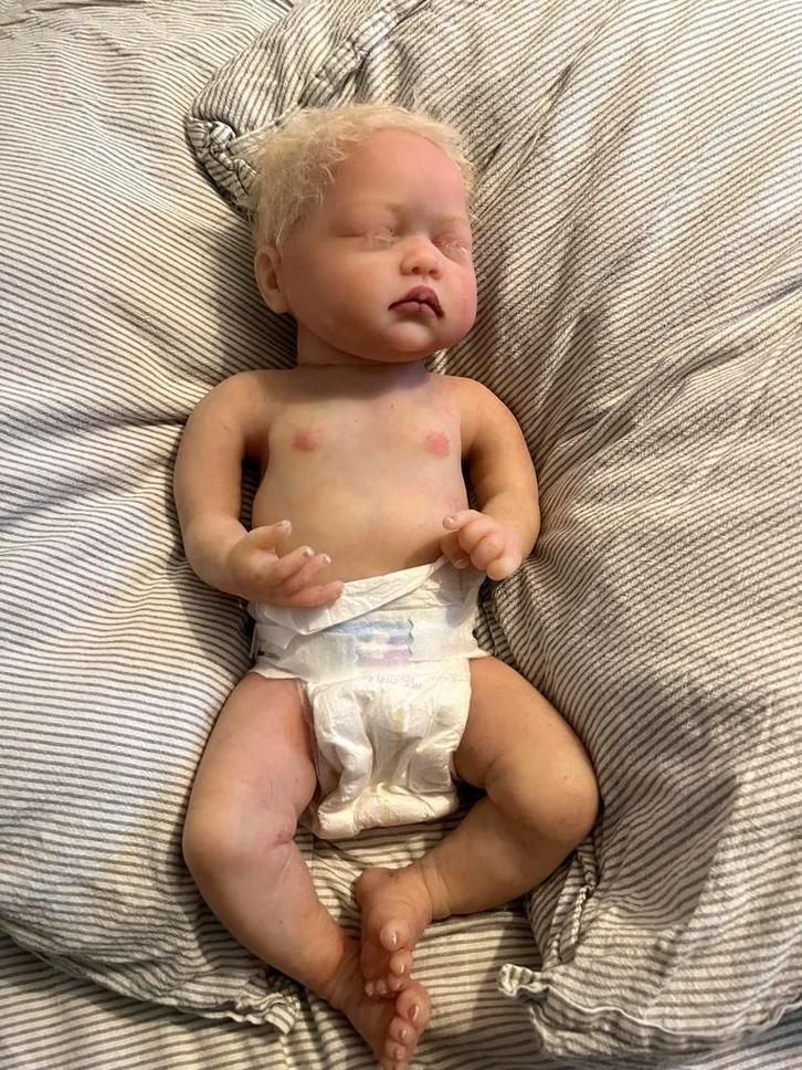 siliconen reborn baby, Verzamelen, Poppen, Gebruikt, Pop, Levensecht of Reborn, Ophalen of Verzenden