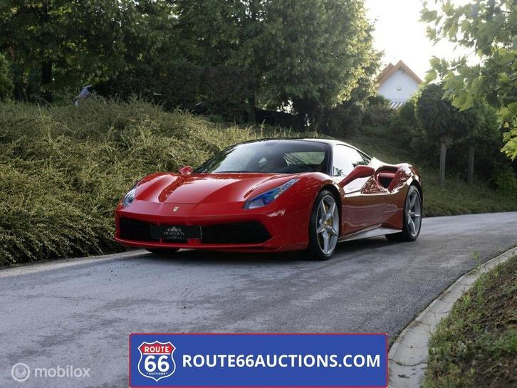 Ferrari 488 GTB | 2015 | Route 66 Auctions, Auto's, Ferrari, Bedrijf, Te koop, Benzine, Overige carrosserieën, Handgeschakeld